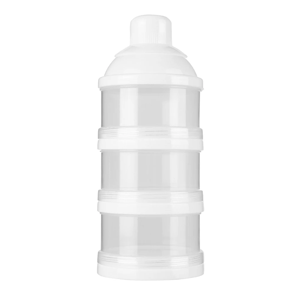 

3-слойный контейнер для детского питания, многофункциональный разборный контейнер для хранения детского питания, легко моющийся, с отделением для сухого молока, для использования на открытом воздухе