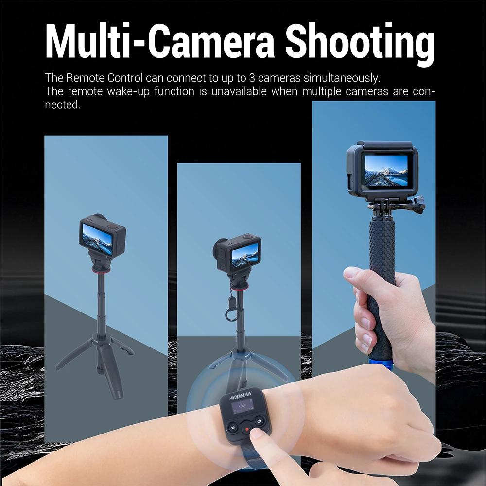 Pilot Bluetooth BR5 do kamer sportowych Insta360 X5, X4 Air, X4, X3, Ace Pro 2, Ace Pro, Ace; GO 3S, GO 3, ONE X2 /R — zdjęcie produktu 3
