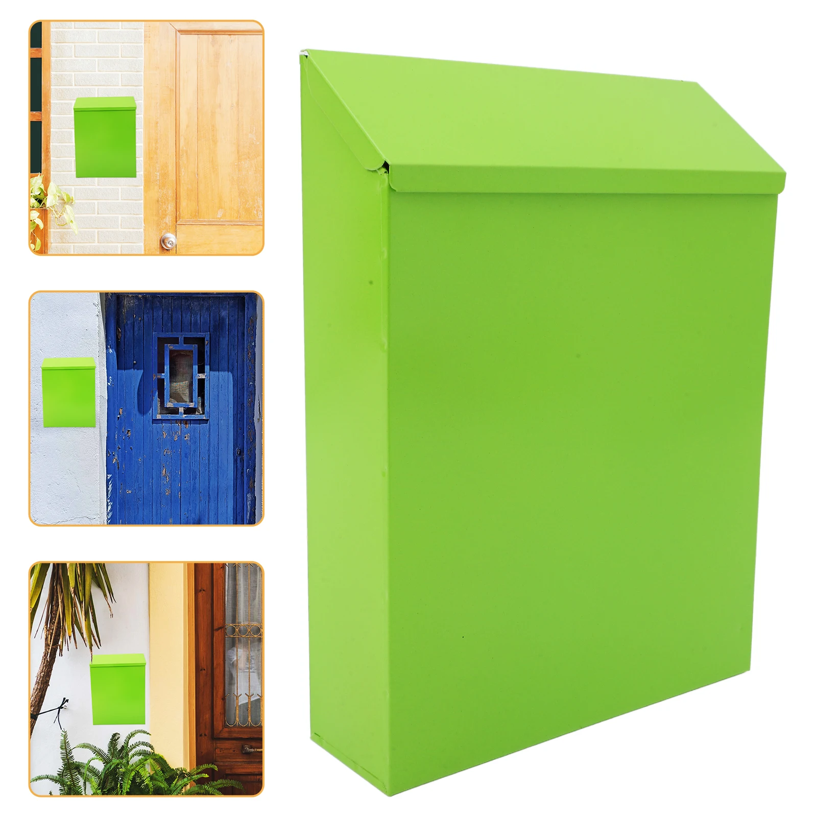 

Iron Mailbox Company Suggestion Retro Wall Mount Tin Exquisite Looking Style Vintage Practical