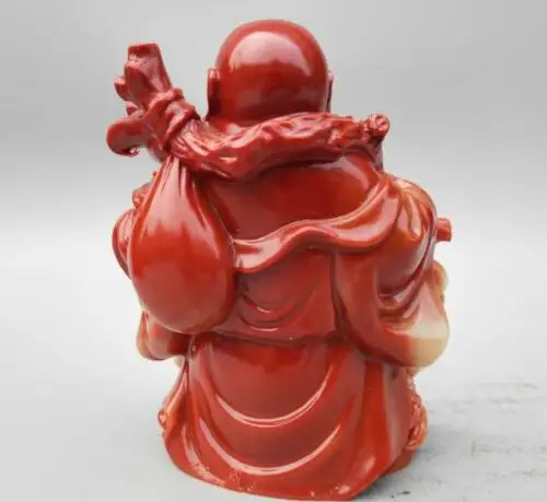 Home Furnishing Decoration Chinese Shoushan Stone Carving Wealth Maitreya Buddha Happy Buddha Laughing Buddha Statue