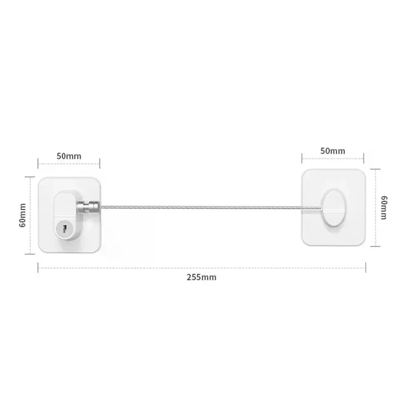 Fridge Cabinet Locks For Kids With Keys Self Adhesive Baby Safety Lock For Door Window Drawer Kitchen Appliance Toilet