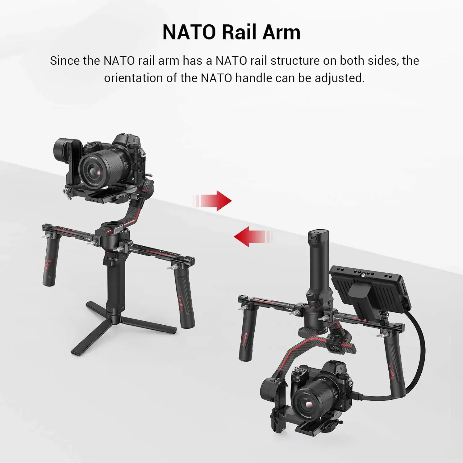 New SMALLRIG Dual Handle Handgrip for for RS2 / RSC2 / RS3 / RS3 Pro Gimbal - 3027