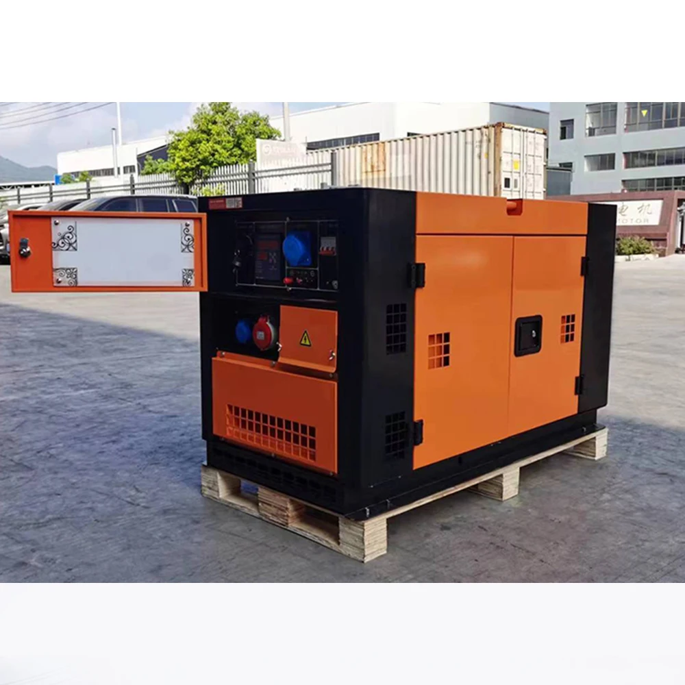 Customized 10kw Silent Type Diesel Lombardini Generator 10kva  Electric Generator Foshan