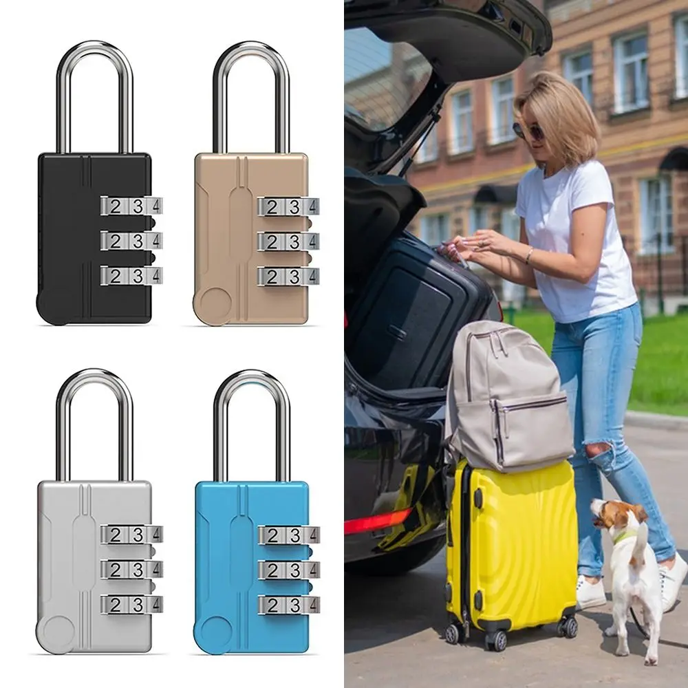 

Portable Combination Lock Travel Dormitory Cabinet Lock Password Lock Luggage Padlock Backpack Zipper Lock