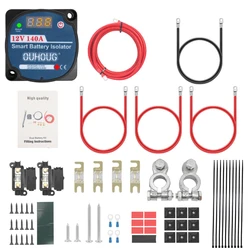 Voltage Sensitive Split Charge Relay Set 12V AMP VSR 110Amp For Camper Car RV Yacht Steamer Smart 2 Battery Bank Isolator Charge