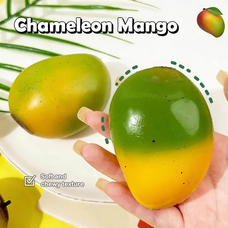 Creative Can Shape Mango Squeeze Toy Color Changing Fluid Anti Stress Fidget Sensory Gift for Children Adults