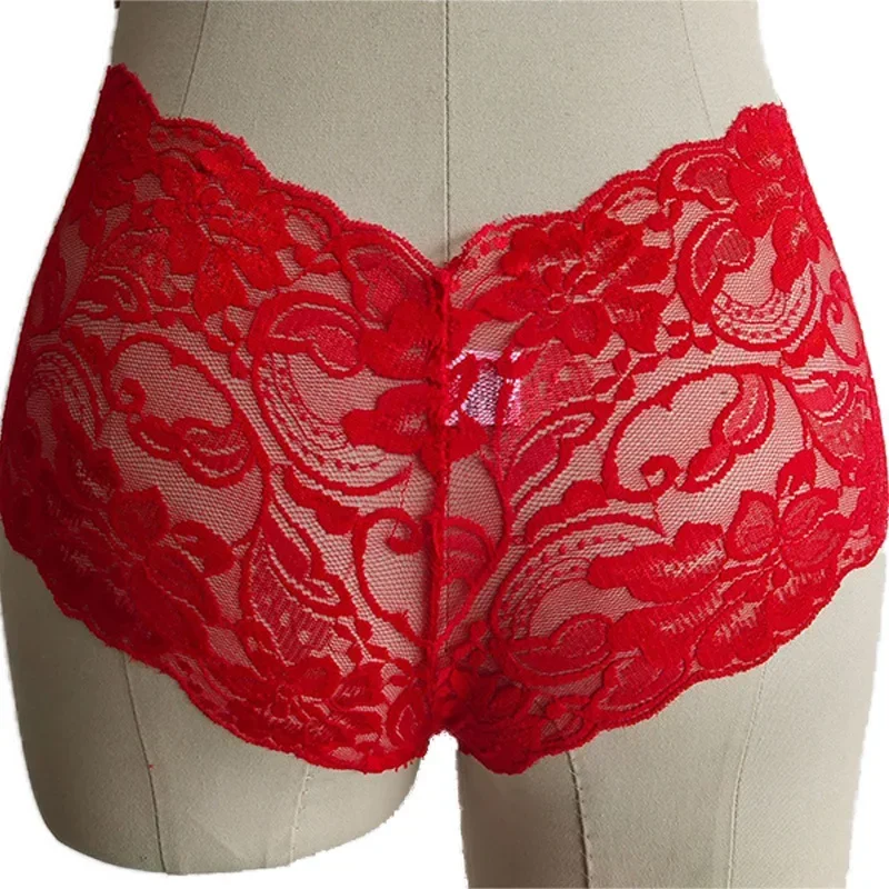 Lace Panties Floral Transparent Briefs Women\'s Erotic Lingerie Sexy Brief Underwear for Sex Ladies Sexy Perspective Thongs Women