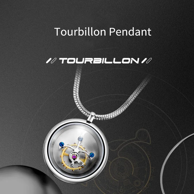 2022 New Seagull Eccentric Tourbillon Pendant Necklace Pendant Diameter 19mm