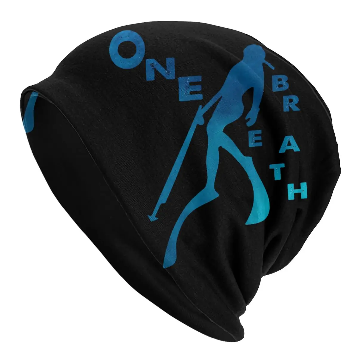 Dive Scuba Diving Skullies Beanies Hats One Breath Spearfishing Freediving Lovers Thin Bonnet Hipster Caps Men Women\'s Earmuffs