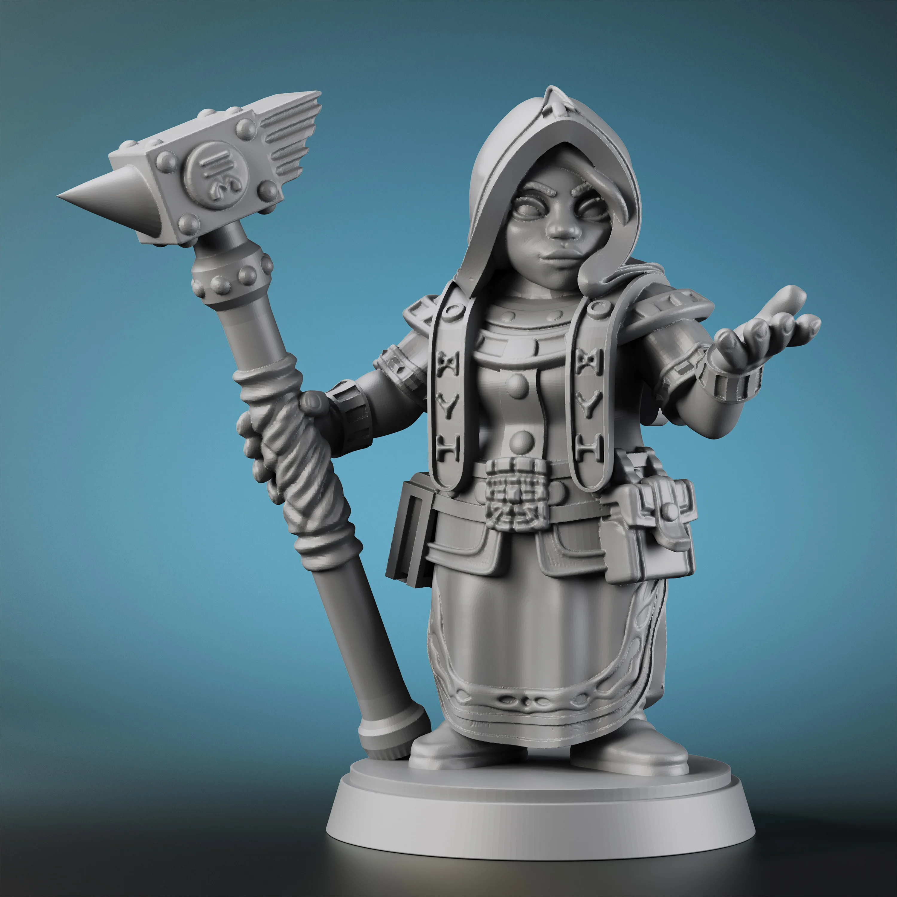 TTRPG Fantasy Dwarf Rune Mage Miniature – For Many RPG Games, Board Game Gifts & Accessories, Collectors' First Choice