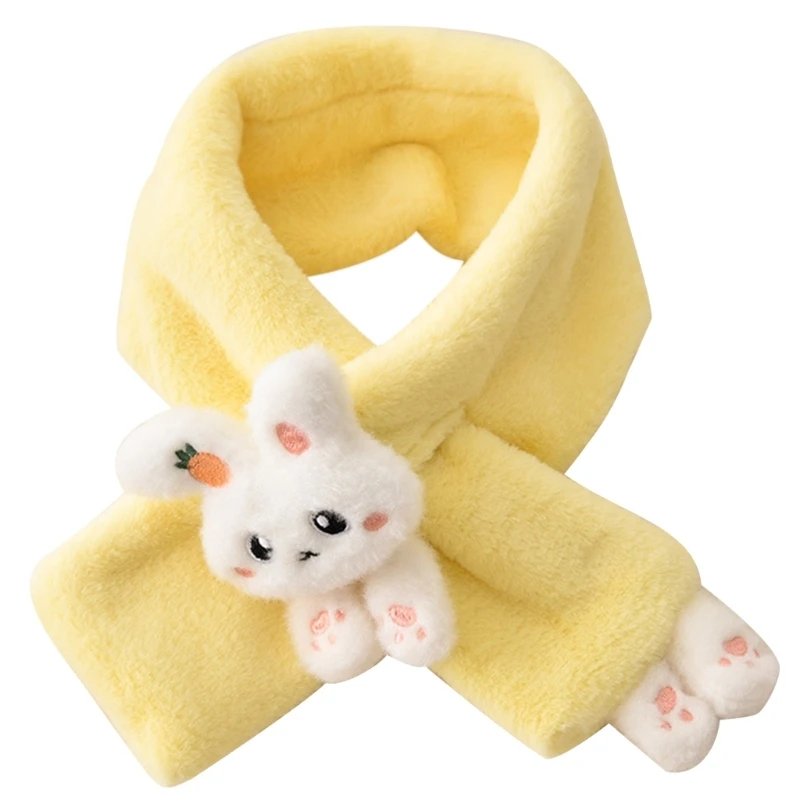 Furry Scarf Autumn Winter Plush Thick Warm Scarf Child Kids Scarf