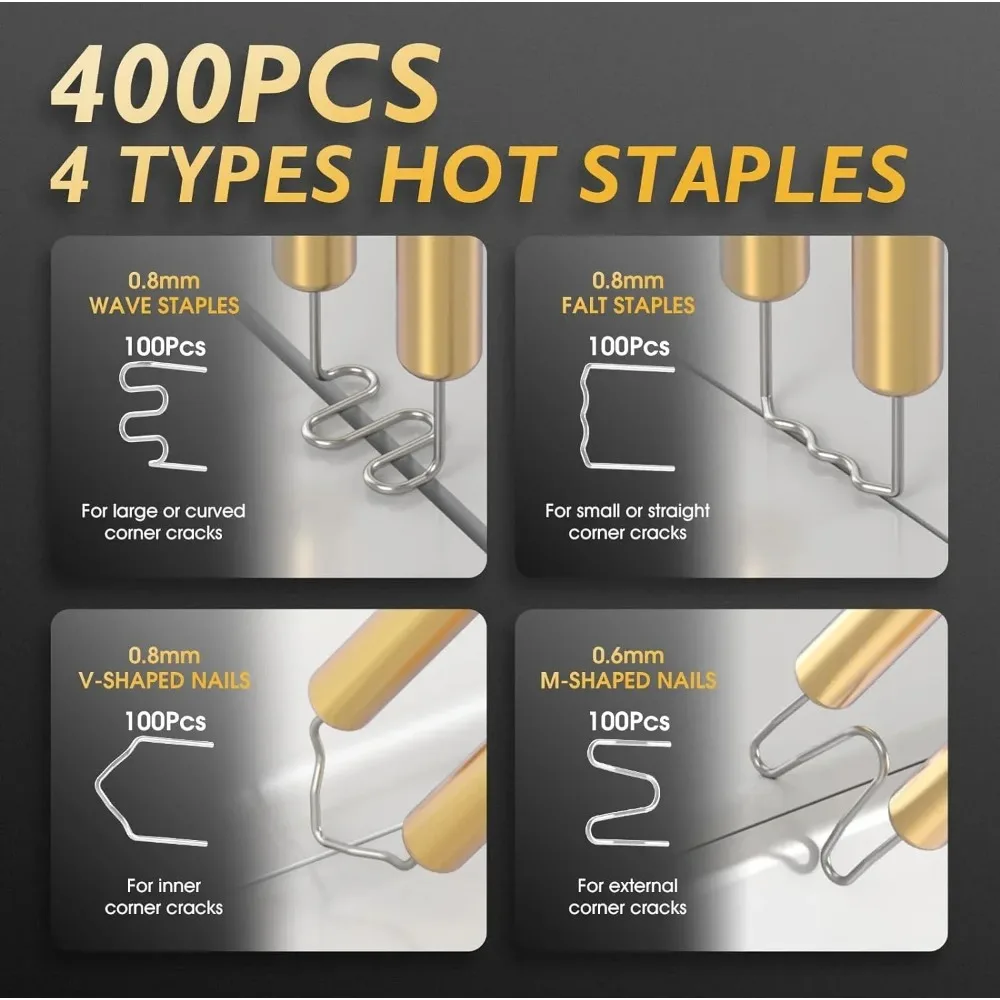 حار دباسة البلاستيك لحام بندقية آلة لحام سبيكة لحام للبلاستيك التيلة البلاستيكية آلة إصلاح أدوات إصلاح مصد السيارة