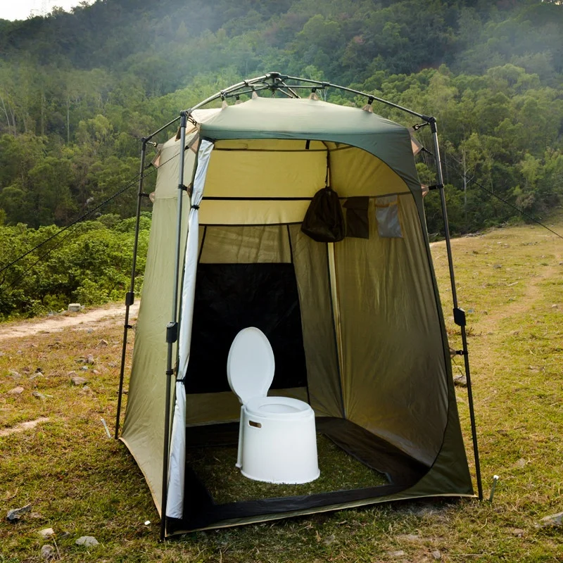 Automatic Speed Opening Single Tent Outdoor Camping Shower Changing Tent Portable Toilet  Windproof Multifunction Tents Privacy