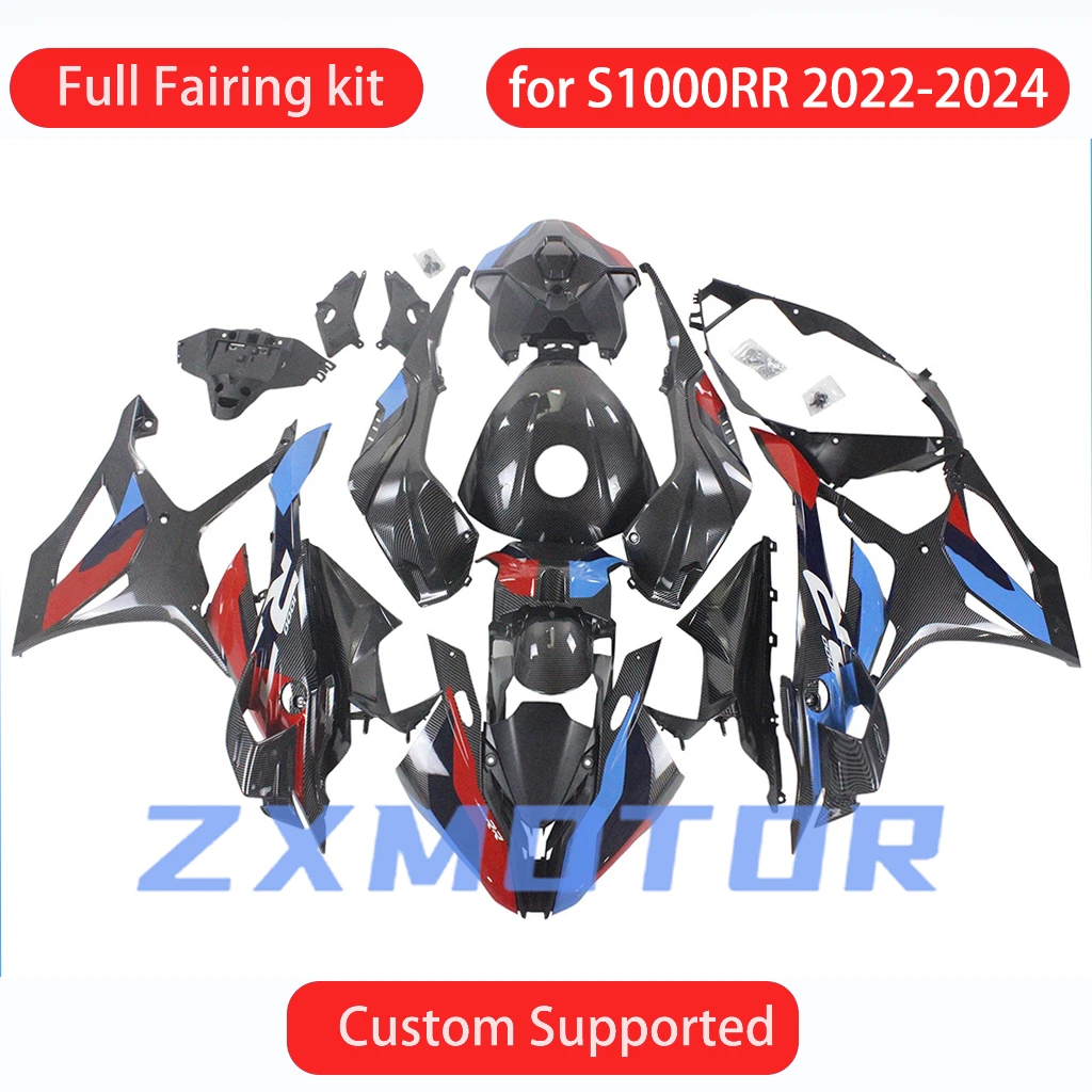 Fit For BMW S1000 RR 2022 2023 2024 Prime Fairing Set S1000RR 22 23 24 Carbon Fibre Body Set Motorcycle Fairings Plastic Kit