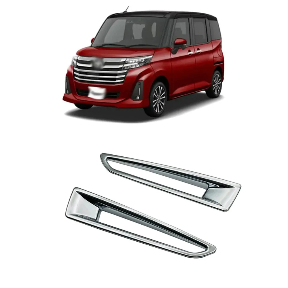 

For Toyota Roomy 2019 2020 2021 ABS Chrome Rear Foglight Bumper Cover Trim Foglight Bezel Decoration car styling accessories