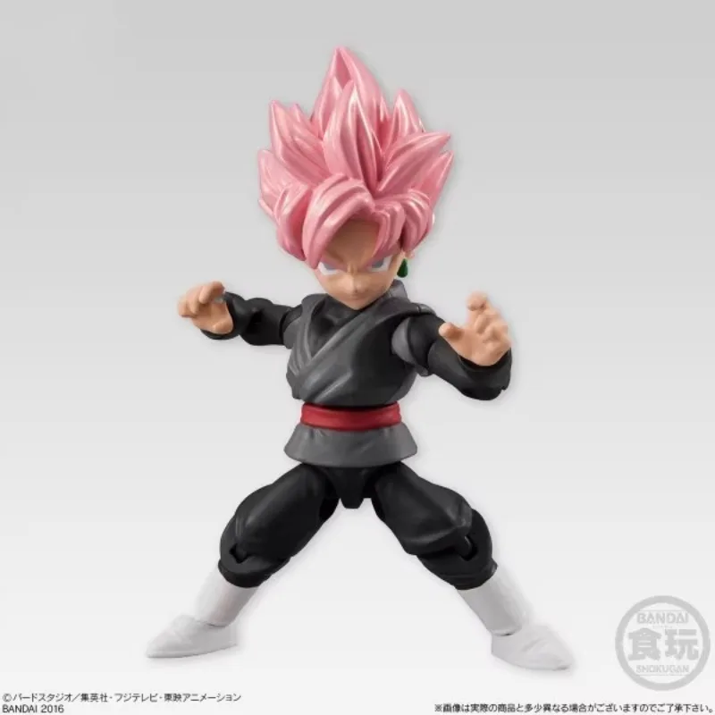 BANDAI-figura pequeña de Dragon Ball, Son Goku Trunks, Vegeta, en Stock, sin caja