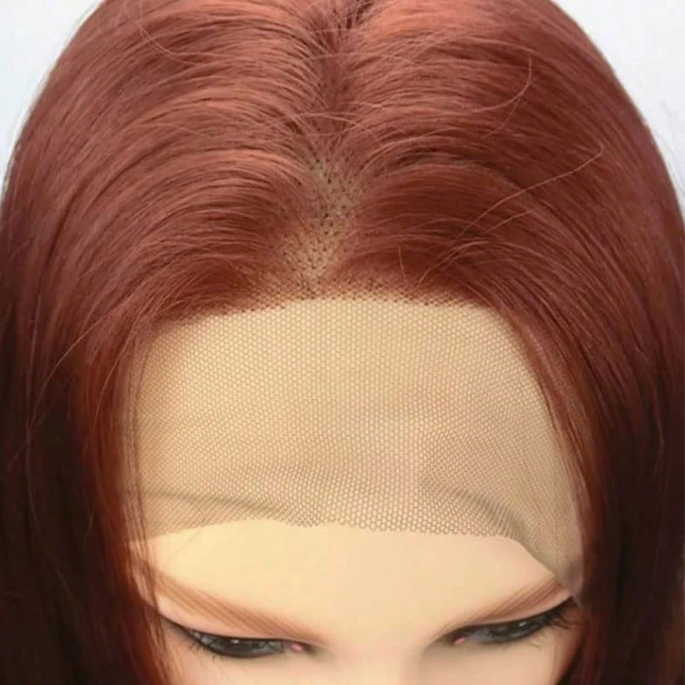 البني المحمر 13X4 HD الدانتيل الجبهة الباروكات الشعر البشري 13X6 مستقيم الدانتيل الجبهة الباروكات النحاس الأحمر الملونة خصلات الشعر المستعار الإنسان للنساء