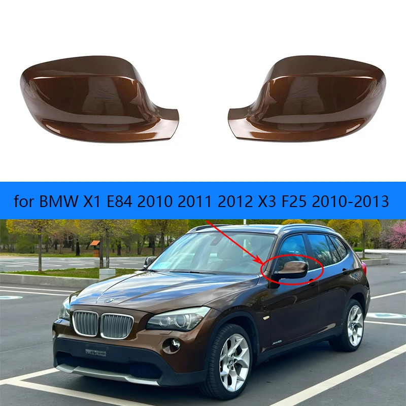 Auto Links Rechts Hinten Beheizte Spiegel Glas Abdeckung Rahmen Blinker Licht Unten für BMW X1 E84 2010 2011 2012X3 F25 2010-2013