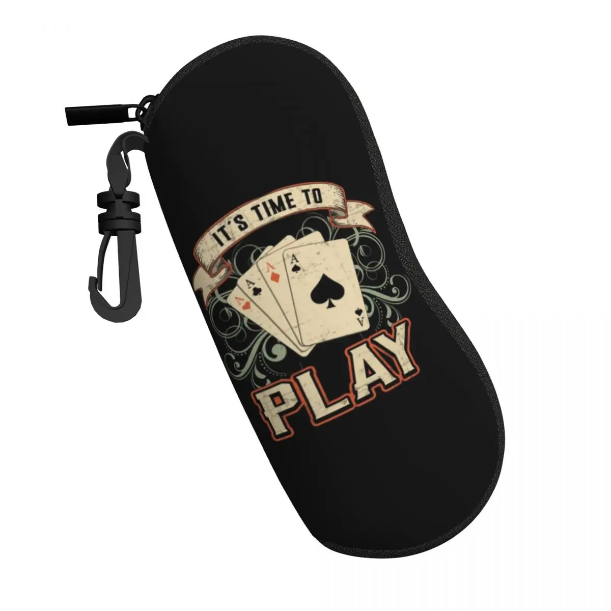 Custom Cards Card Playing Day Poker Shell Eyeglasses Protector Cases Cool Sunglass Case Game Players Glasses Pouch
