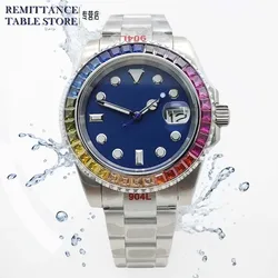 Men's latest diamond watches Automatic waterproof mechanical watches Japan NH35 movement Men's Clock