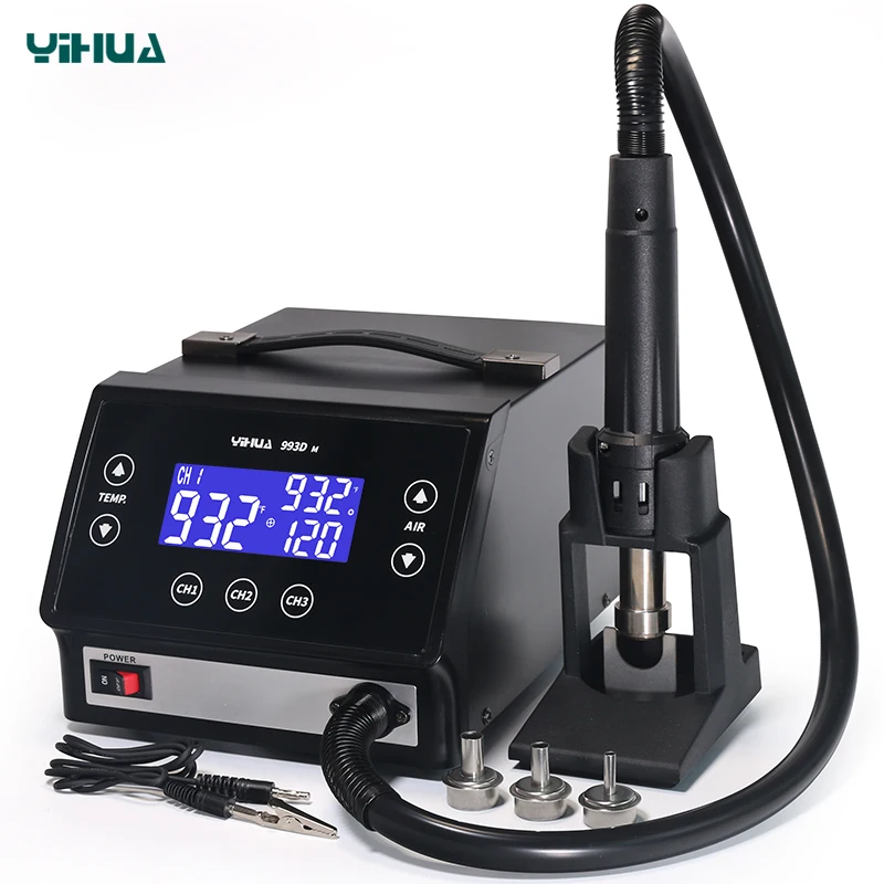 YIHUA 993DM Professional Lead-free Touch Screen Hot air Desoldering Rework Station 1000 W Hot air Soldering Station