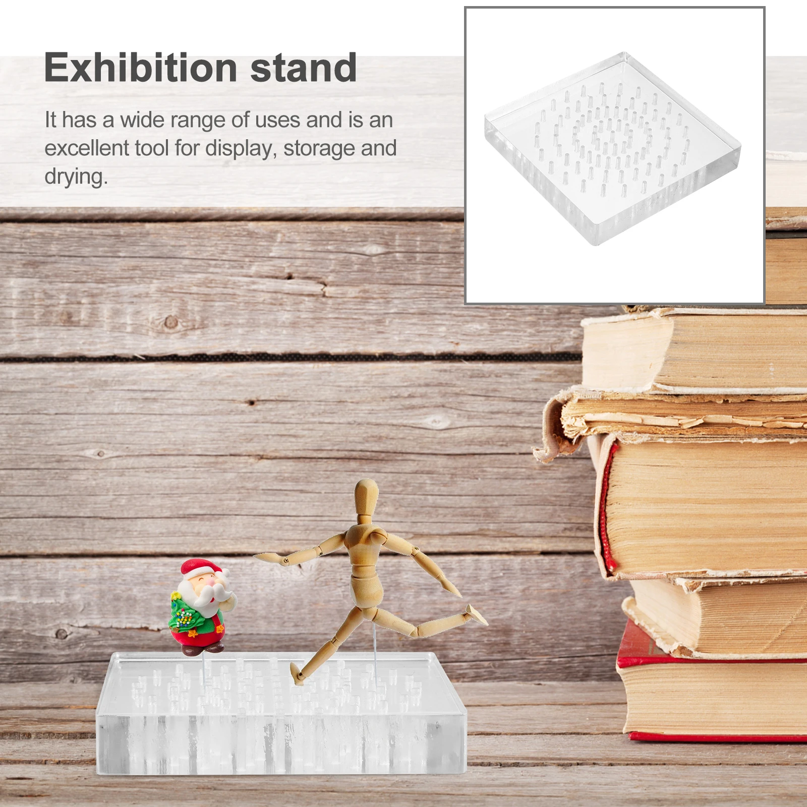 

1pc Acrylic Stand Bracket Clay Durable Stable Craft Figure Rack Figure Display Stand Board Holder Board Tool