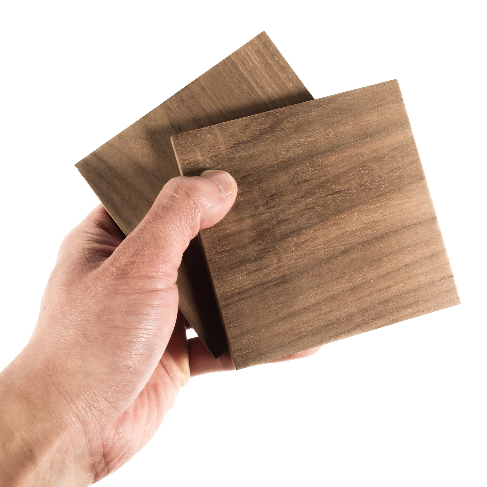 

2Pcs Thickened Black Walnut Wood Blocks Natural Carving Wood DIY Art Projects Handicraft Durable Smooth Texture
