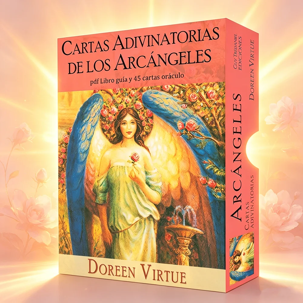 Spanish Doreen Virtue Angel Series Oracle Cards Angel Dreams Oracle Cards Tarot Cards for Beginners with PDF Guidebook