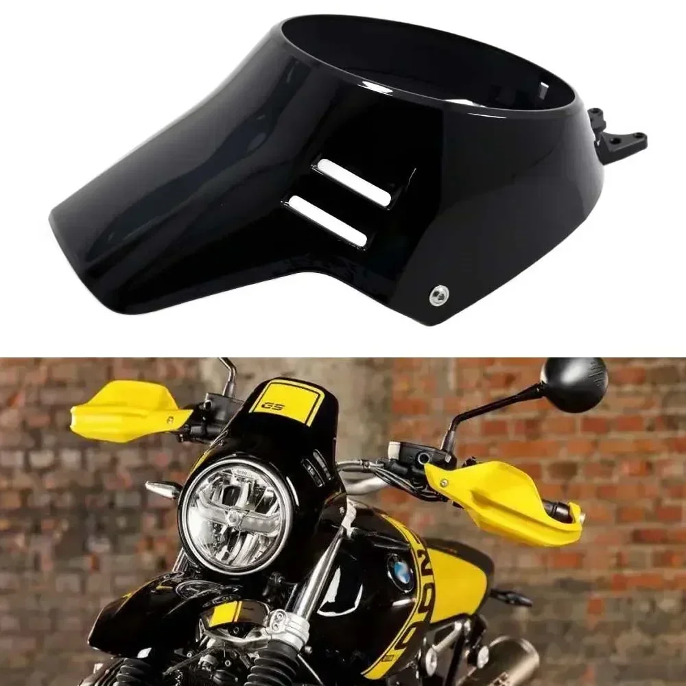 For BMW R NINE T R9T Urban G/S Scrambler 2016-2022 Motorcycle Headlight Mask Fairing Front Cowl Windscreen Head Lamp Protective