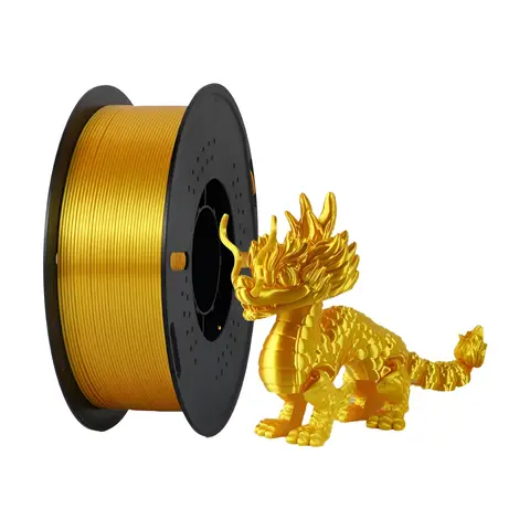 KINGROON 10KG Silk PLA Filament Mix-color Set 1.75mm Clog-Free Shiny Special Color 3D Printer Filament,1kg Spool Fit Most Printe