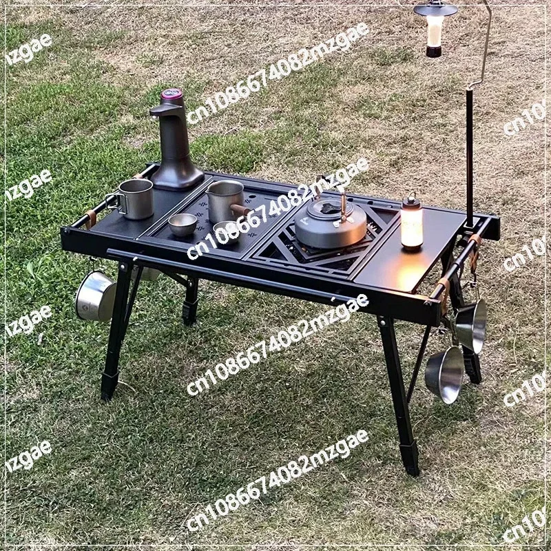 Outdoor Camping Elevator IGT Multifunctional Portable Table Picnic Camping Folding Table