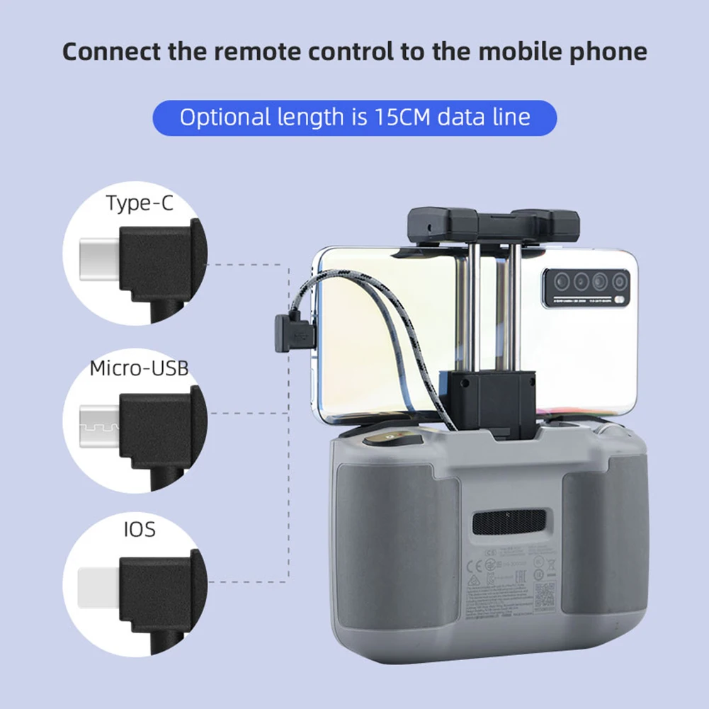 Pocket Connetor Transmission Drone Accessory Remote Control Data Cable Line Tablet Phone Micro Type-C USB for Dji Mavic Air 2