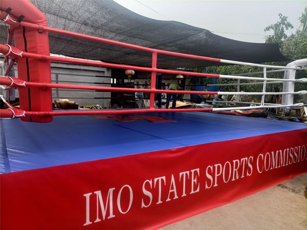 Picture 4: Professional Floor Level Strong Pillars Boxing Ring Frame for Training