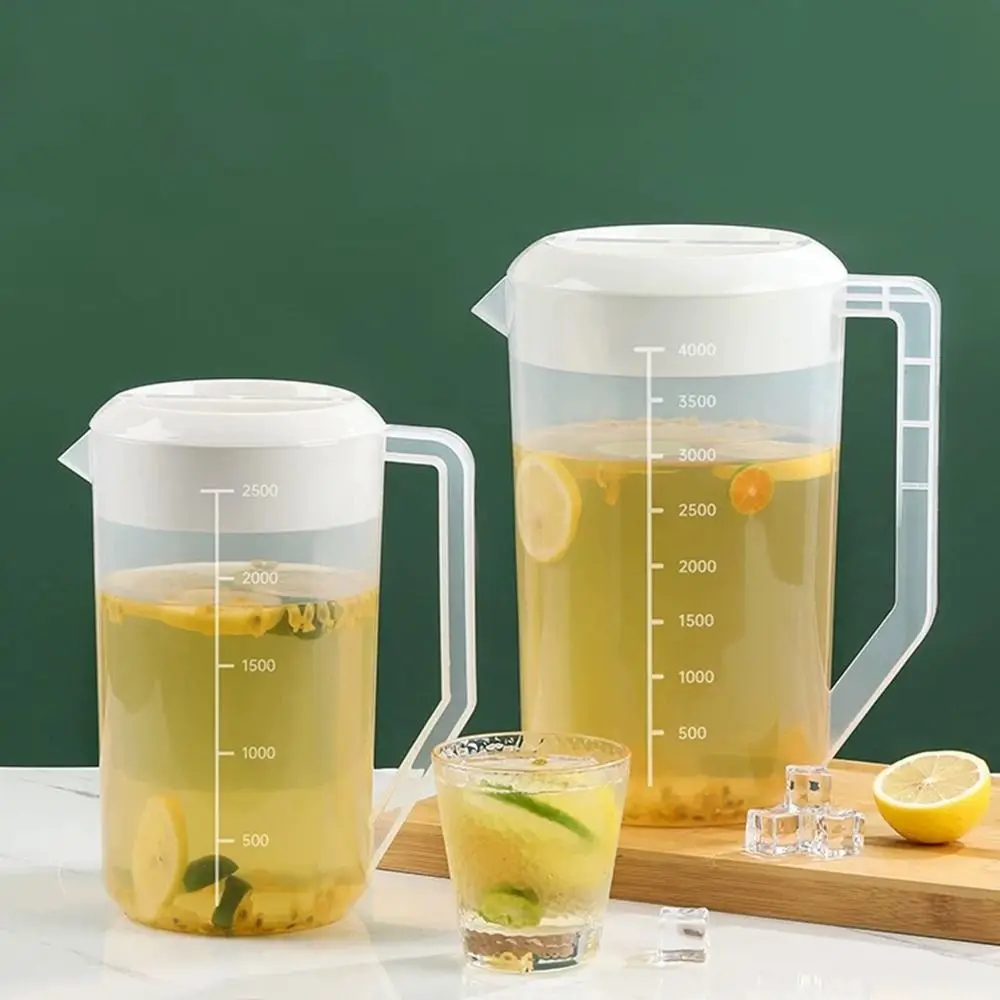 Plastic Container Transparent Water Bottle Large Capacity Graduated Water Pitcher Jug Plastic Juice Bottle Beer