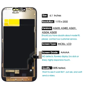 Touchscreen -Substitution für iPhone 13, Typist -Montage, Reparaturteile, hohe Qualität, AAA, Großhandelskit 6 Hauptverkaufsgroßhandel Handy -Bildschirme - №5
