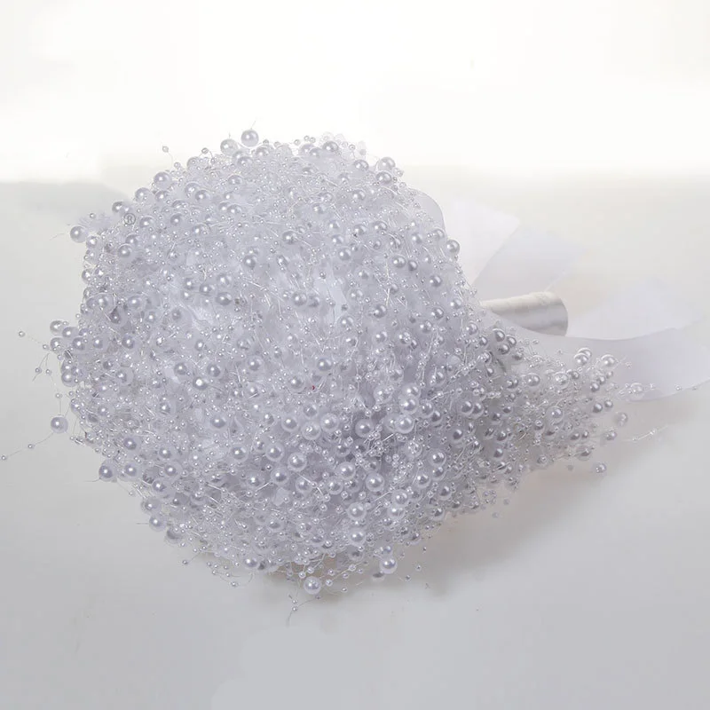 Cute pearl wedding supplies, bridal bouquet, Korean-style bridesmaid wedding bouquet image 3