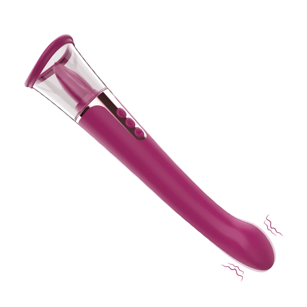 Sexual Game Stimulator Clitoral Sucking Toy G-Spot Vibrator Tongue Vibration with Suction Cups Vibrator Sex Toys for Women