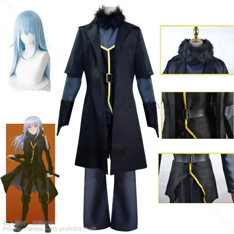 Anime Cosplay That Time I Got Reincarnated As Slime Rimuru Tempest Cosplay Costume Wig Mask Set Halloween Carnival Suit Clothes