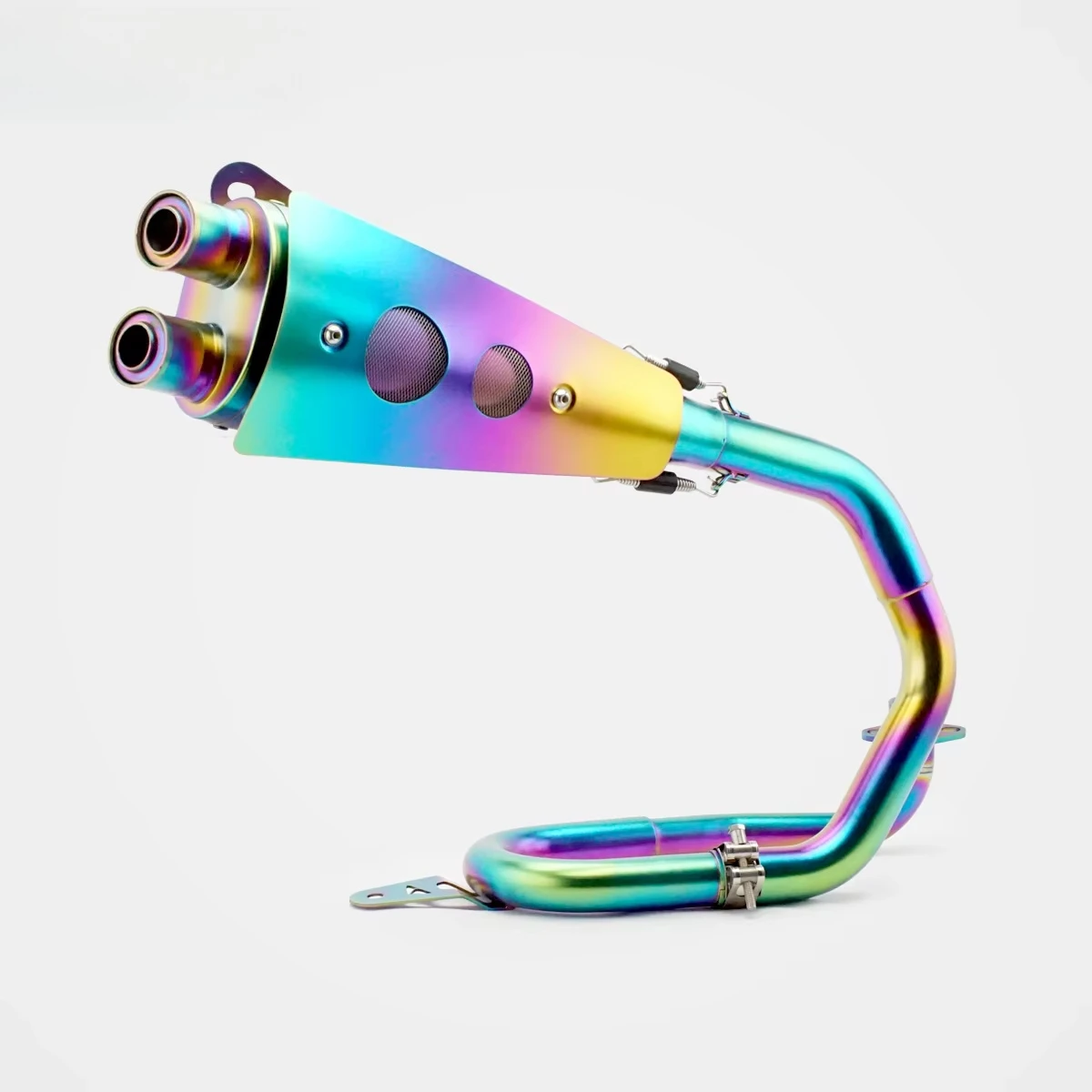 New for Monkey 125 Double-Barrel Full Exhaust System Deep Vintage Exhaust Note Urban Commute Exact Fit Customizable