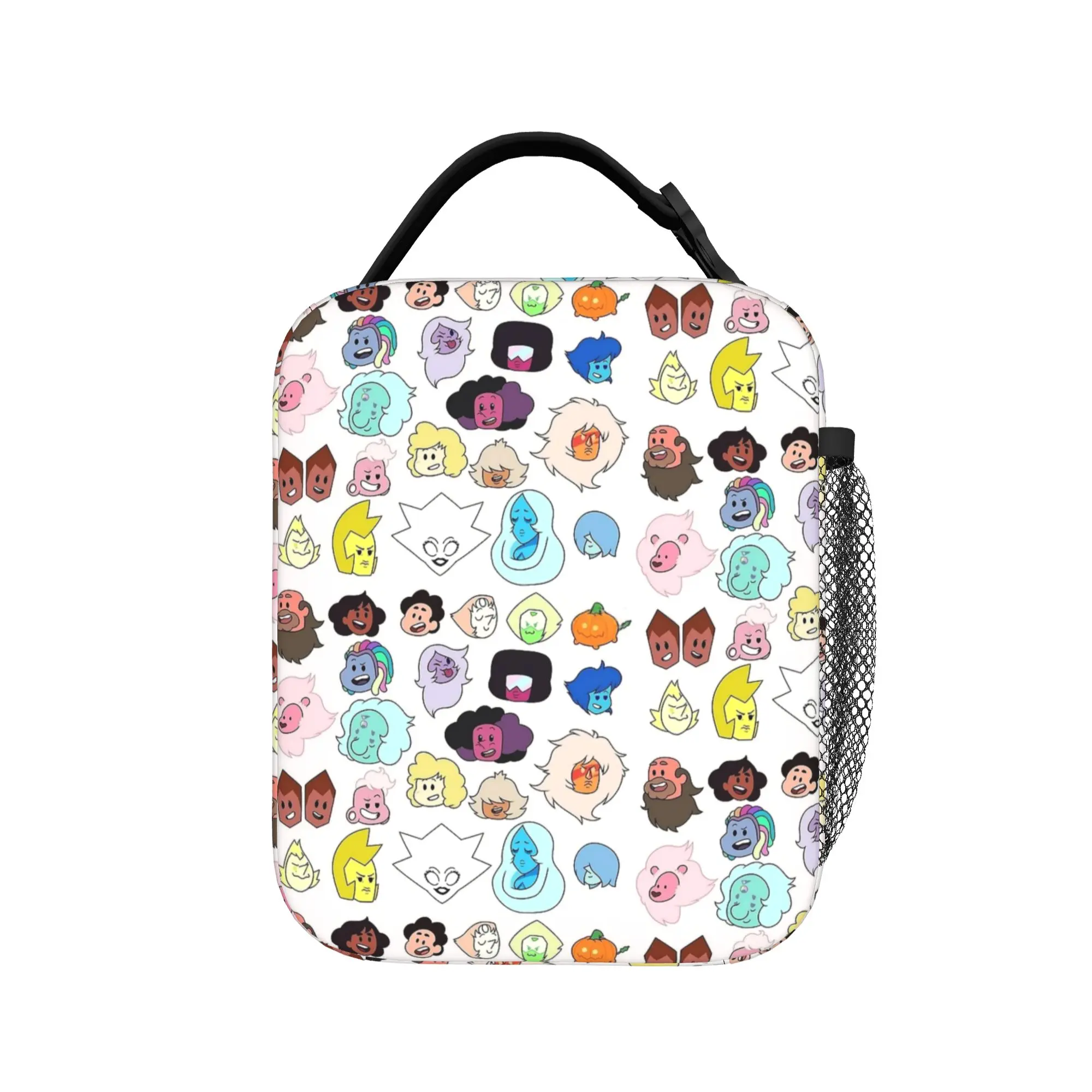 Crystal Gems Steven Universe Lunch Bag For Child  Print Travel Lunch Box Retro Portable Oxford Cooler Bag