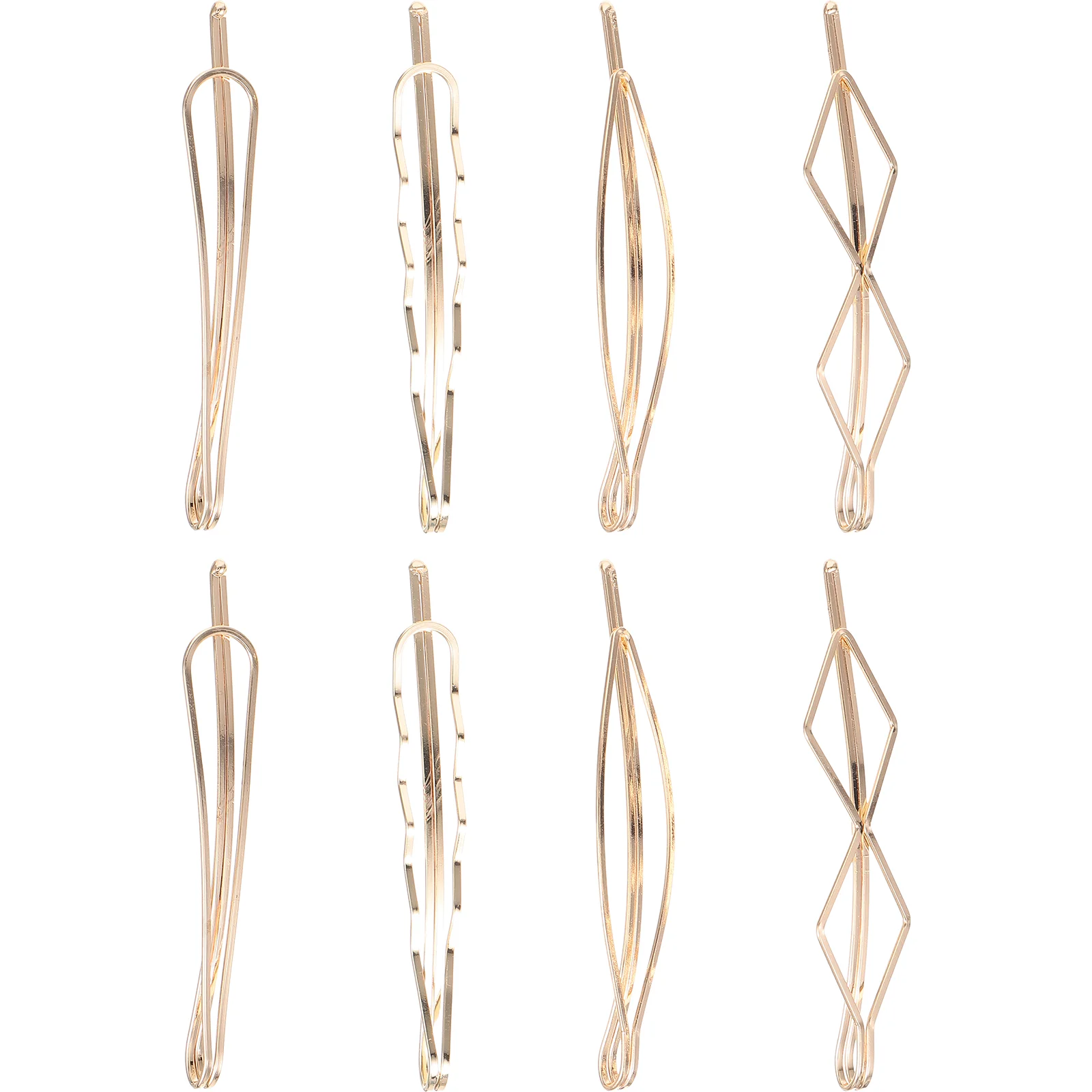 

8 Pcs Clip Bobby Pin Girls Hairpins Clips Accessories Chic Headdress Geometric Headgear Barrette