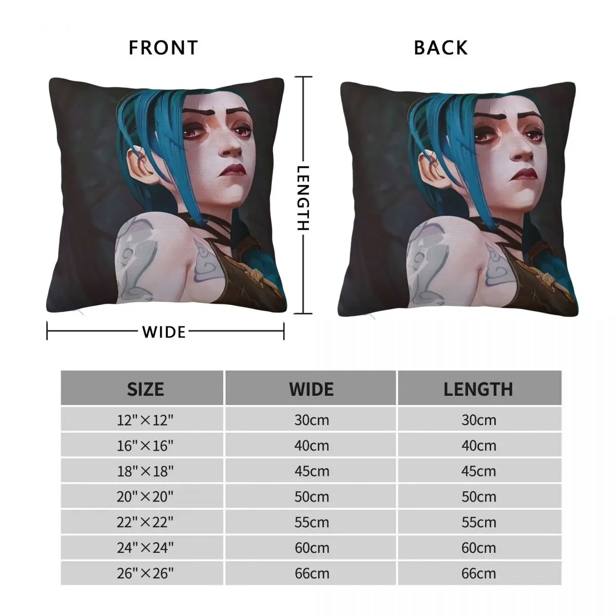 Hot Arcane League Of Legends Pillow Cover Cartoon Television Pillow Case For Home Decoration Cushion Cover Square Pillowcases