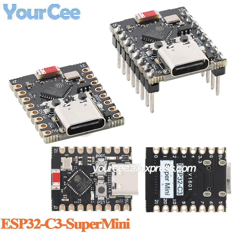 Image of 10 Stück/1 Stück ESP32-C3-SuperMini Entwicklungsboard ESP32C3 Wi-Fi Wireless BLE Programmier-Lerncontroller Kernplatine Modul