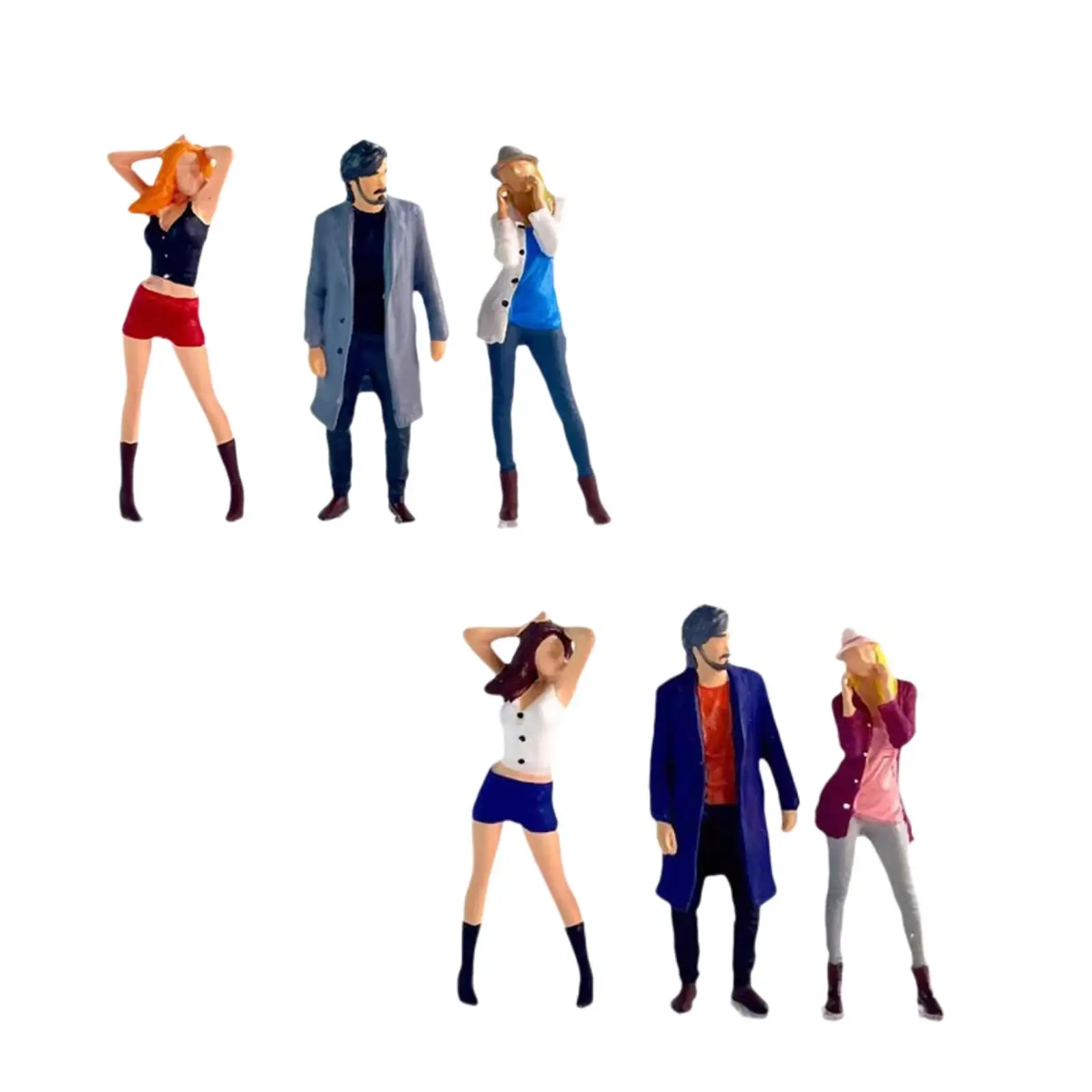 

3 Pieces 1/64 Scale People Figure Miniature Diorama Figures for DIY Scene