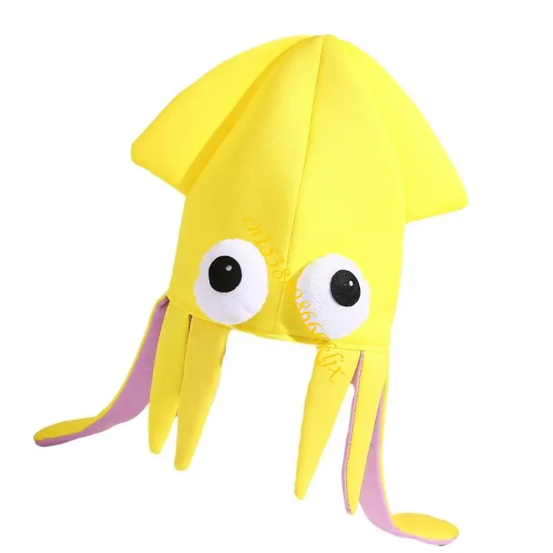 Grappige cartoon devilfish hoed zachte stof kostuum accessoire voor kinderen volwassenen feesten 066c