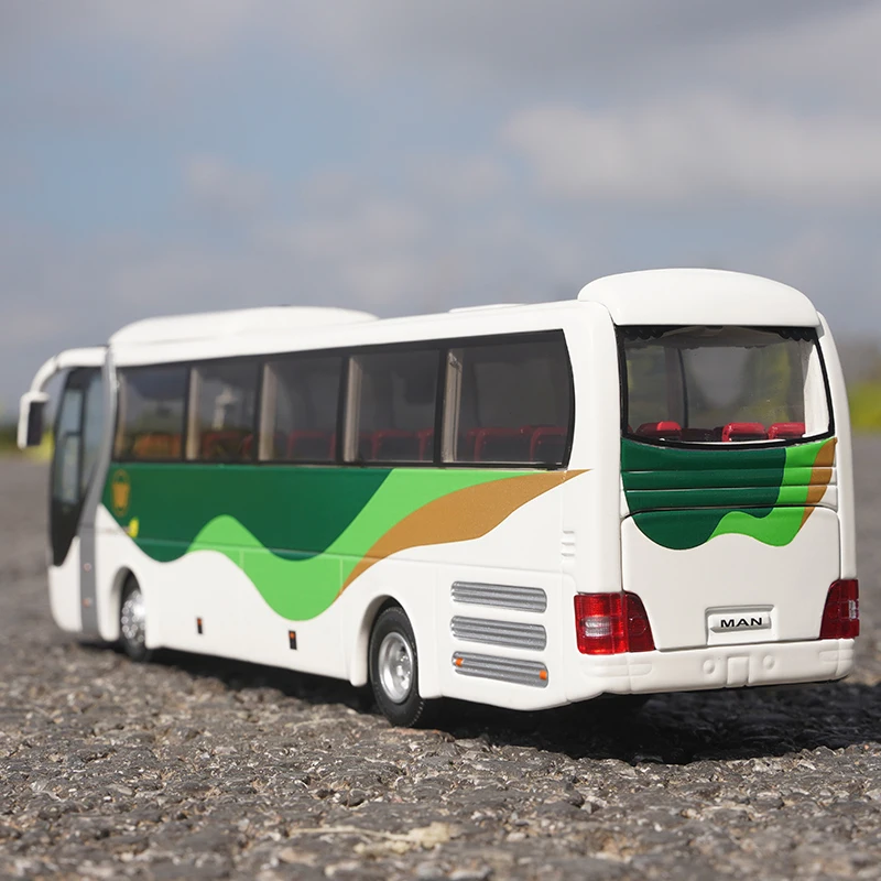 دييكاست سيارة 1/42 مقياس رجل R41 حافلة سيارة نموذج سبيكة رجل R41 حافلة لعب المركبات نموذج المشهد عرض حلية لعب للأولاد