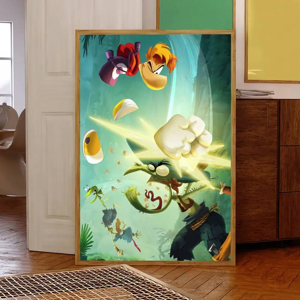 لعبة رائعة R-Rayman ملصق لوحة ذاتية اللصق غرفة المعيشة مكتب الديكور غرفة نوم المنزل الجدار ملصق يطبع #5