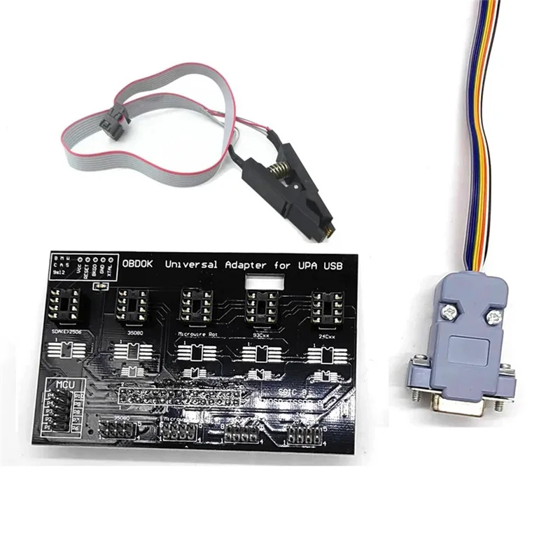 

SOP8 SOIC8 Clip Test Cable UPA-USB ECU Programmer Universal Eeprom Adapter Board UPA-USB V1.3