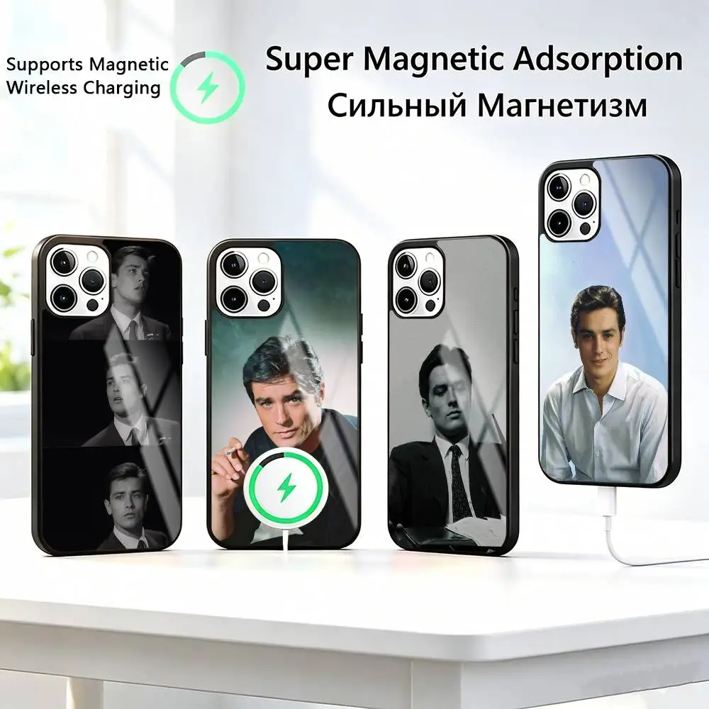 Alain D-Delons  Phone Case For iPhone17,16,15,14,13,12,11 Plus,Pro Supports Magnetic Wireless Charging