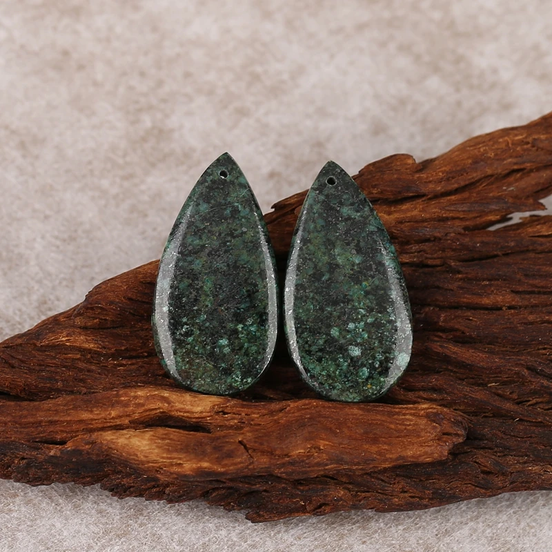 

B & F ручной работы натуральные африканские бирюзовые серьги-капли бусины для изготовления ювелирных изделий каменные бусины принадлежности для изготовления ювелирных изделий 34x18x5 мм